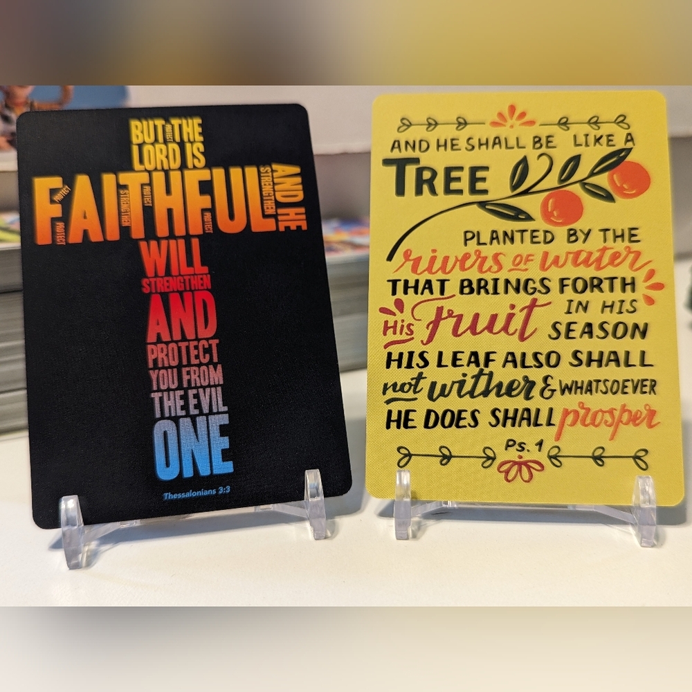 Six Inspirational Psalm and Prayer Cards iii